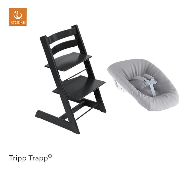 Stokke® Eetstoel Tripp Trapp® Newborn Bundle zwart