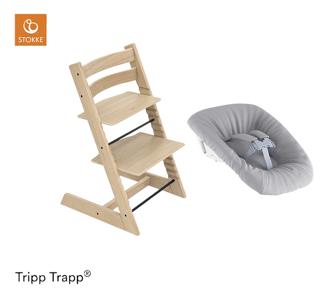 Stokke® Chaise haute Tripp Trapp® Newborn Bundle Chêne
 Naturel