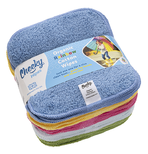 [27789001] Cheeky Wipes Lingettes lavables Terry couleur - 25 pièces