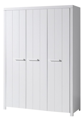 [4274401] Jaxx Armoire 3 portes Erik blanc