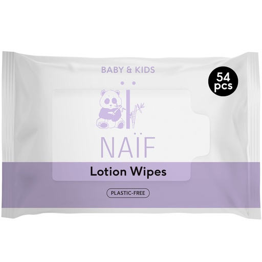 [28118501] Naïf Vochtige billendoekjes Plastic Free Lotion Wipes - 54 stuks