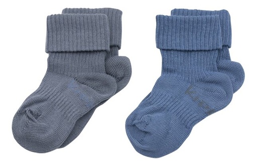 KipKep Blijf-Sokken Denim Blue - 2 stuks