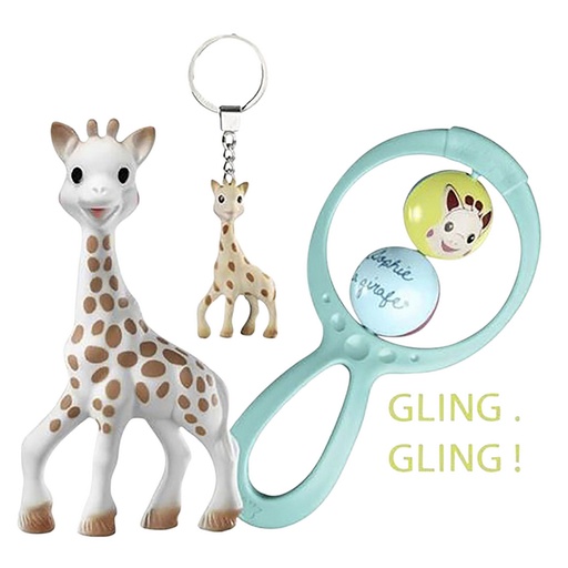 [22776701] Sophie la girafe Coffret cadeau Il était une fois avec hochet