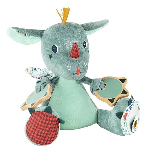 [23591201] Lilliputiens Activiteitenknuffel Joe multi-activiteitendraak 18 cm