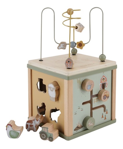 [26744201] Little Dutch Cube d'activités en bois Little Farm