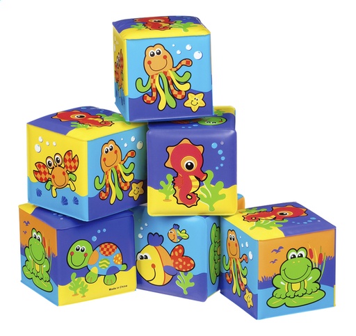 [1455401] Playgro Stapelblokken Soft Blocks - 6 stuks