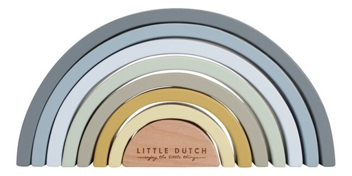 [12361001] Little Dutch Jouet d'activité Arc-en-ciel en bois Blue