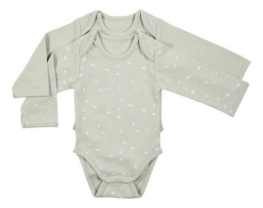 Dreambee Body met lange mouwen Essentials groen - 2 stuks