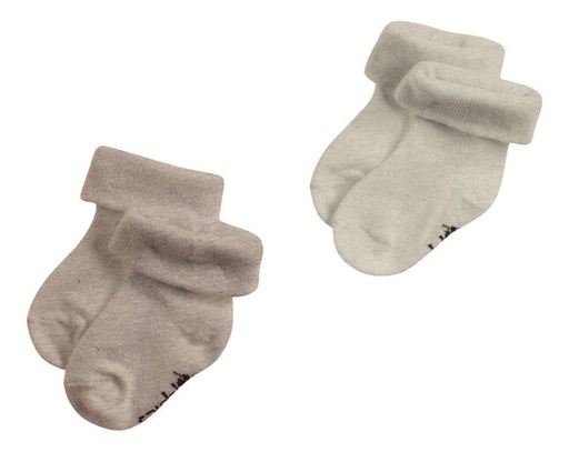 Noppies Paire de chaussettes taupe - 2 pièces