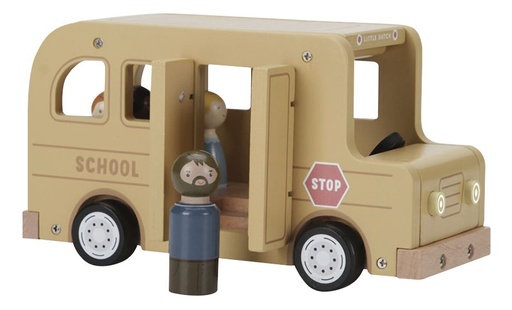 [28308801] Little Dutch Bus scolaire en bois avec personnages