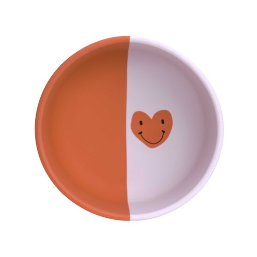 [28315101] Lässig Bol en silicone Happy Rascals Heart Lavender