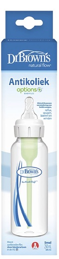 [28397701] Dr. Brown's Antikoliekzuigfles Options+ met smalle hals transparant 250 ml