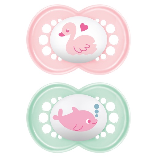 [28469701] MAM Sucette + 6 mois Original Sealife rose - 2 pièces