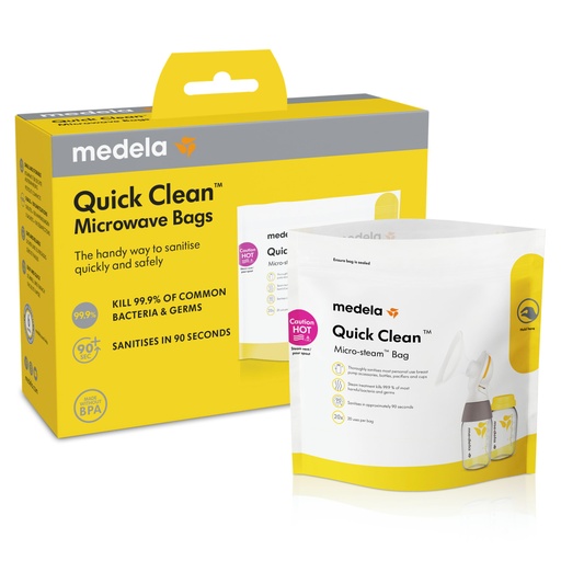 [1225601] Medela Sachet de désinfection pour micro-ondes Quick Clean™ - 5 pièces