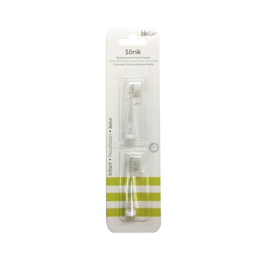 [28688101] Bblüv Vervangborstel voor elektrische tandenborstel Sönik 2 Stage 18 maanden+ - 2 stuks