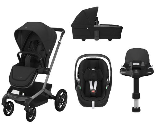 [28958101] Maxi-Cosi 5-in-1 Kinderwagen Fame Twillic Black (inclusief draagbare autostoel + basis) 