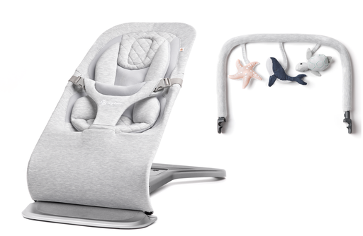 [29084001] ERGObaby Relax + arceau de jeu Evolve Light Grey