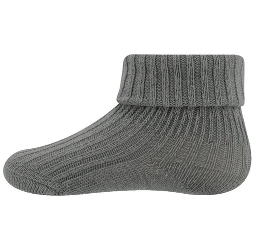 Ewers Paire de chaussettes Rib Newborn ONESIZE gris