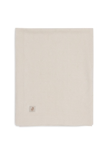 [29530501] Jollein Couverture pour berceau ou parc Cosy Knit Ivory coton Lg 100 x L 75 cm