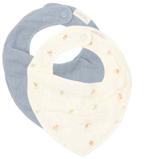 [29787801] Little Dutch Bandana slab Forest Treasures beige/Denim - 2 stuks