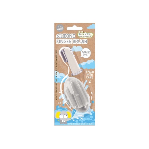 [30154601] Jack N' Jill Brosse à dents en silicone - 2 pièces