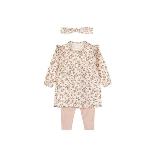 Dirkje Ensemble 3 pièces NOOS filles fleurs Off White