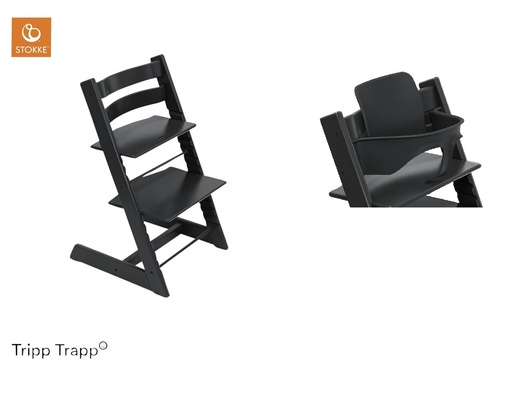 [30168501] Stokke® Chaise haute Tripp Trapp® + Baby Set² noir