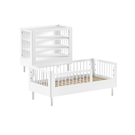 [30228301] Jaxx Chambre de bébé 2 pièces (Lit pour enfant L 140 x Lg 70 cm + commode) Forrest Beech