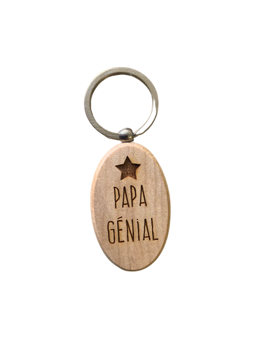 [30336201] Dotti Sleutelhanger hout Papa Génial