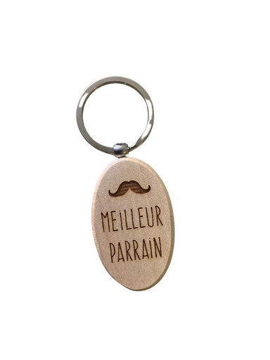 [30336301] Dotti Sleutelhanger hout Meilleur Parrain