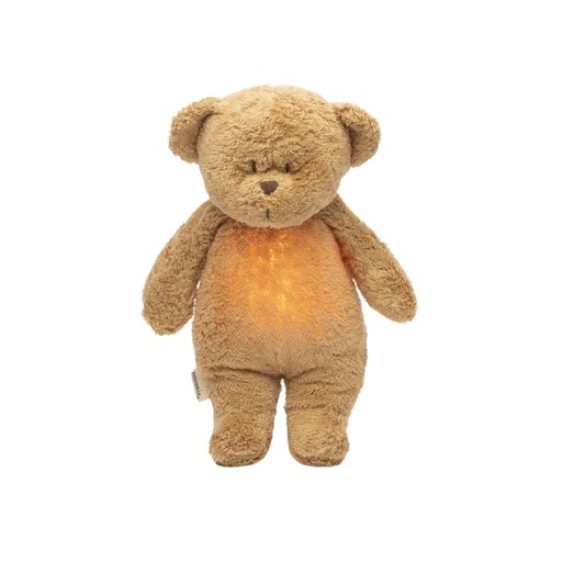 [31013901] Moonie 2.0 Knuffel met licht en geluid The Humming Bear Cappuccino 28 cm