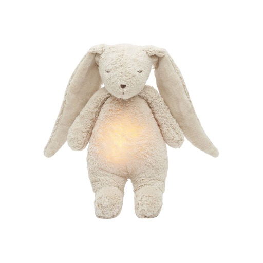 [31014301] Moonie 2.0 Peluche lumineuse avec son The Humming Bunny Sand 28 cm