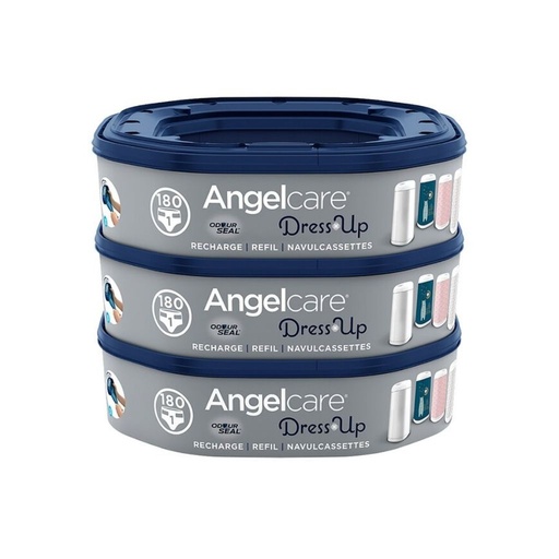 [2552601] Angelcare Recharge pour poubelle à langes Dress up - 3 pièces