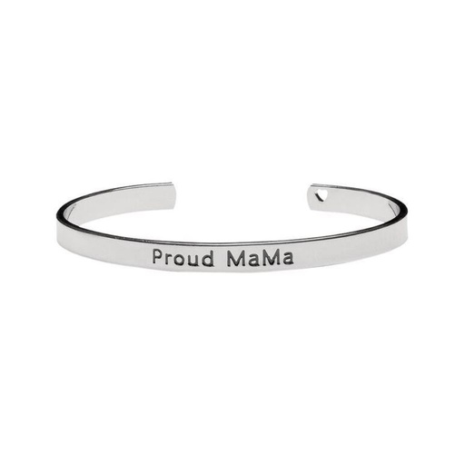 [22429001] Proud Mama Armband Bangle zilver