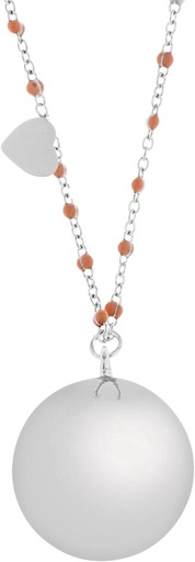 [22429401] Collier Fine rose/argenté