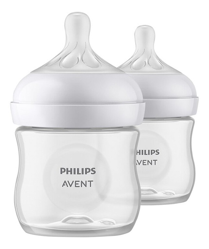 [18842101] Philips AVENT Biberon Natural Response transparent 125 ml - 2 pièces