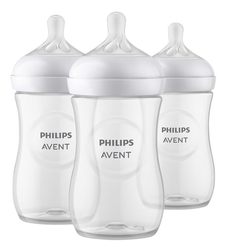 [18910901] Philips AVENT Biberon Natural Response transparent 260 ml - 3 pièces