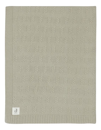 [26805501] Jollein Couverture pour berceau ou parc Grain Knit Olive Green