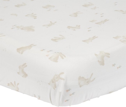 [26765401] Little Dutch Drap-housse pour lit Baby Bunny écru