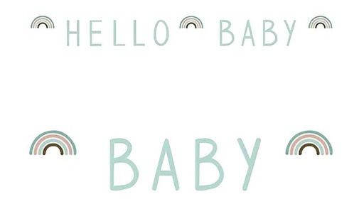 [22642301] JEP! Guirlande Rainbow Hello Baby