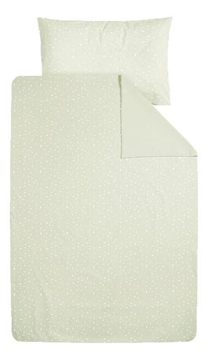 [12319601] Dreambee Housse de couette pour lit Essentials vert clair