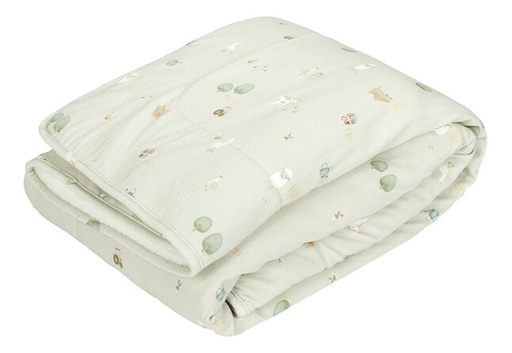 [26764201] Little Dutch Couverture pour berceau ou parc Little Farm Olive Green