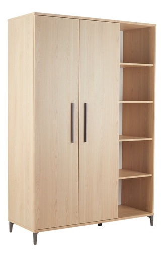 [22516901] Transland Armoire 2 portes et étagère ouverte Niel