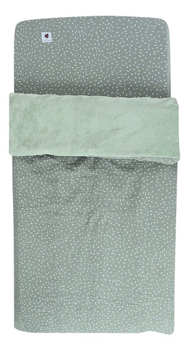 [22745101] Jeux d'enfants Housse de couette pour lit Petite Plume Green Pastel