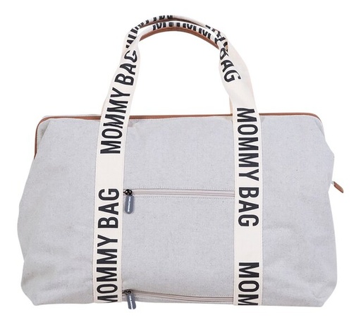 [23575801] Childhome Sac à langer Mommy Bag Signature Canvas écru