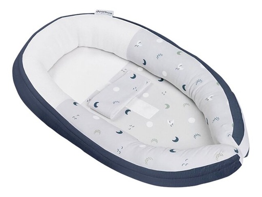 [14493701] doomoo Nid de bébé Cocoon Blue Grey Moon