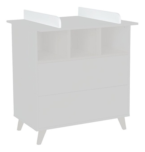 [6501301] Quax Rallonge pour commode Loft White