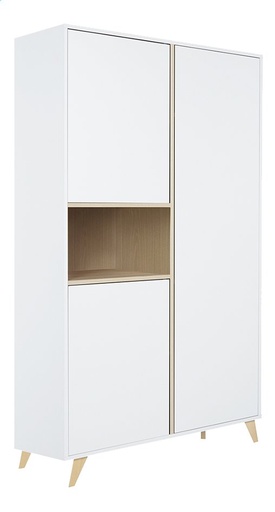 [6501601] Quax Armoire 2 portes Loft White