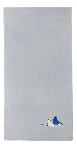 [26578601] Dreambee Drap de bain Billie raie gris