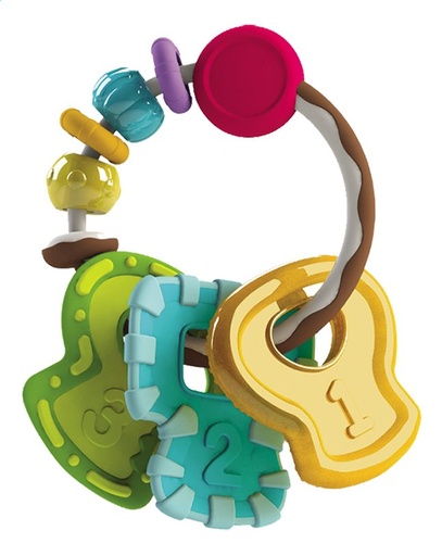 [6732601] Infantino Bijtspeeltje Go Gaga Slide & Chew Keys Coloured	